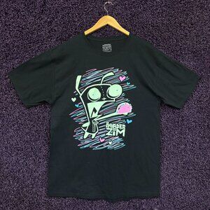 Grrr Loves Taco Scribble Invader Zim Nickelodeon T-Shirt XL